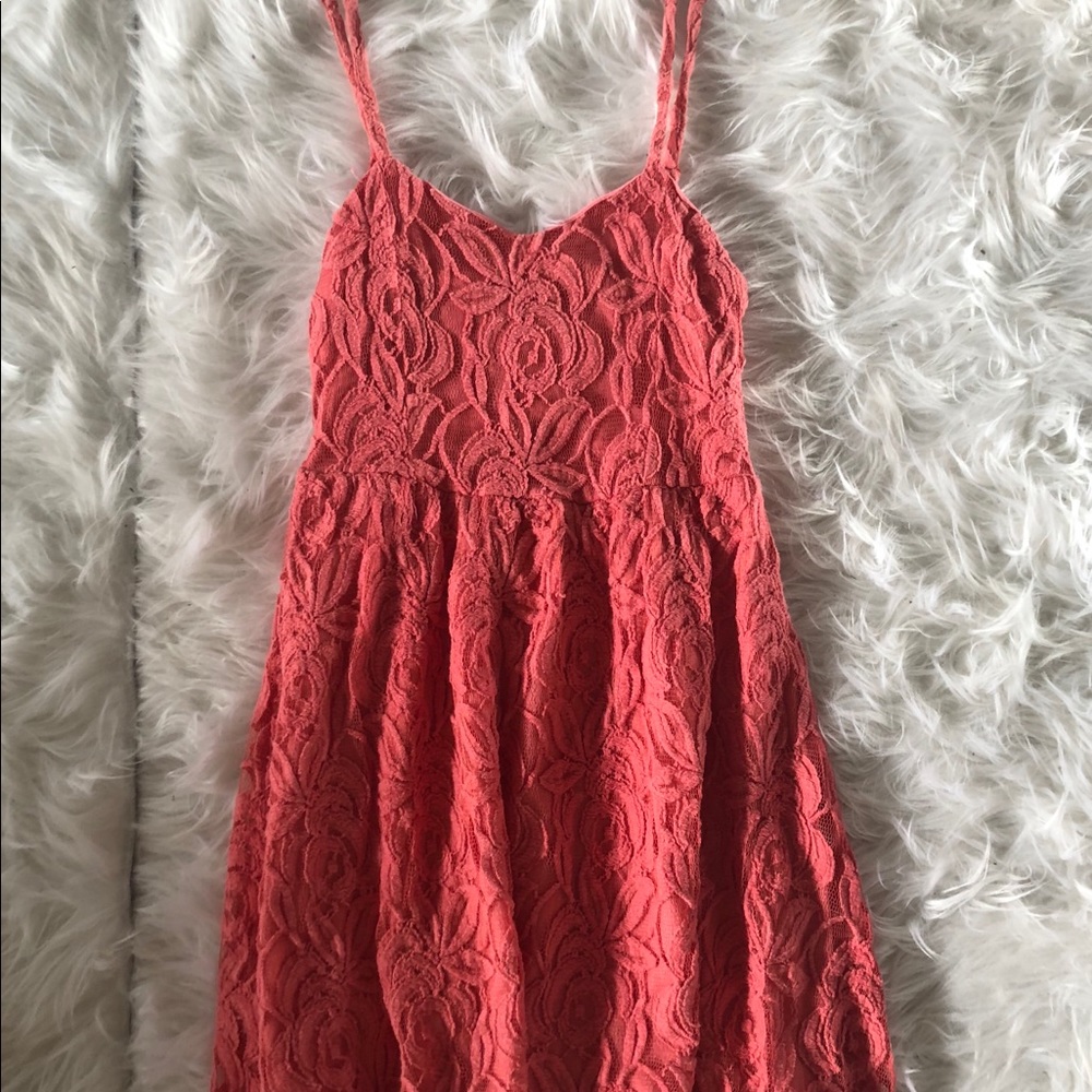 Pink Crochet Dress